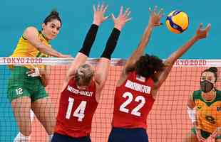 Brasil conquistou a medalha de prata no vlei feminino aps perder por 3 sets a 0 para os Estados Unidos