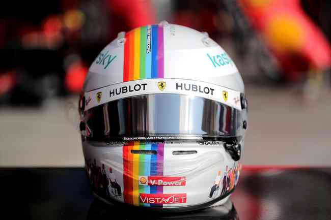 Frmula 1 pode vedar manifestaes polticas de pilotos, como capacetes nas cores LGBTQIA+
