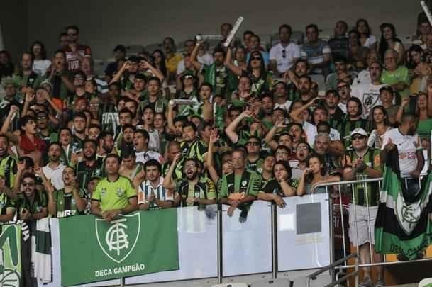 Imagens da comemorao do Amrica com a conquista do ttulo