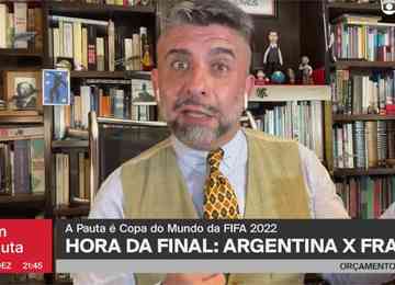 Correspondente da GloboNews em Buenos Aires interagiu com o colega Demétrio Magnoli sobre a torcida na final da Copa do Mundo entre Argentina e França