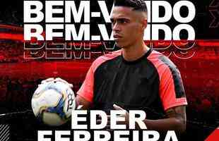 O Atlético-GO anunciou a contratação do zagueiro Éder Ferreira, que estava no Sport