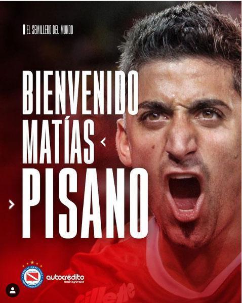 Matías Pisano, meia (Argentinos Juniors, da Argentina)
