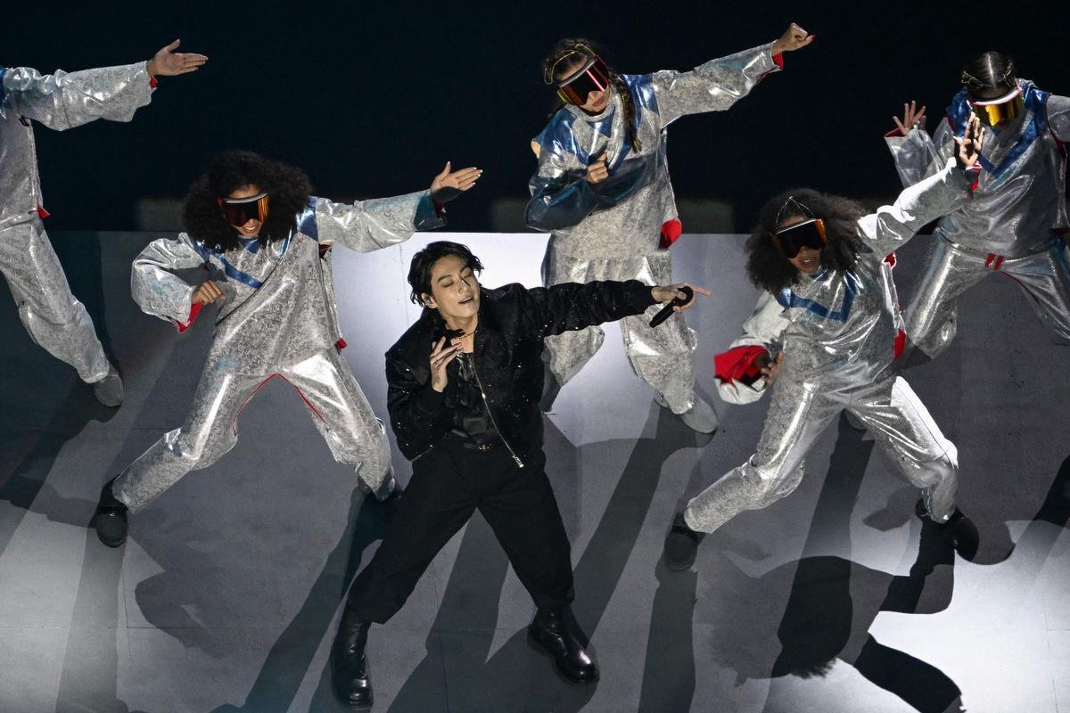 Fotos da cerimnia de abertura da Copa do Mundo do Catar, no Estdio Al Bayt, na cidade de Al Khor