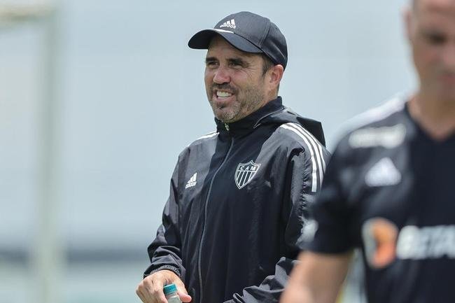 Treino tcnico do Atltico.