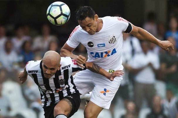 O Santos venceu o Atlético por 3 a 1 neste sábado, em jogo da 32ª rodada do Campeonato Brasileiro