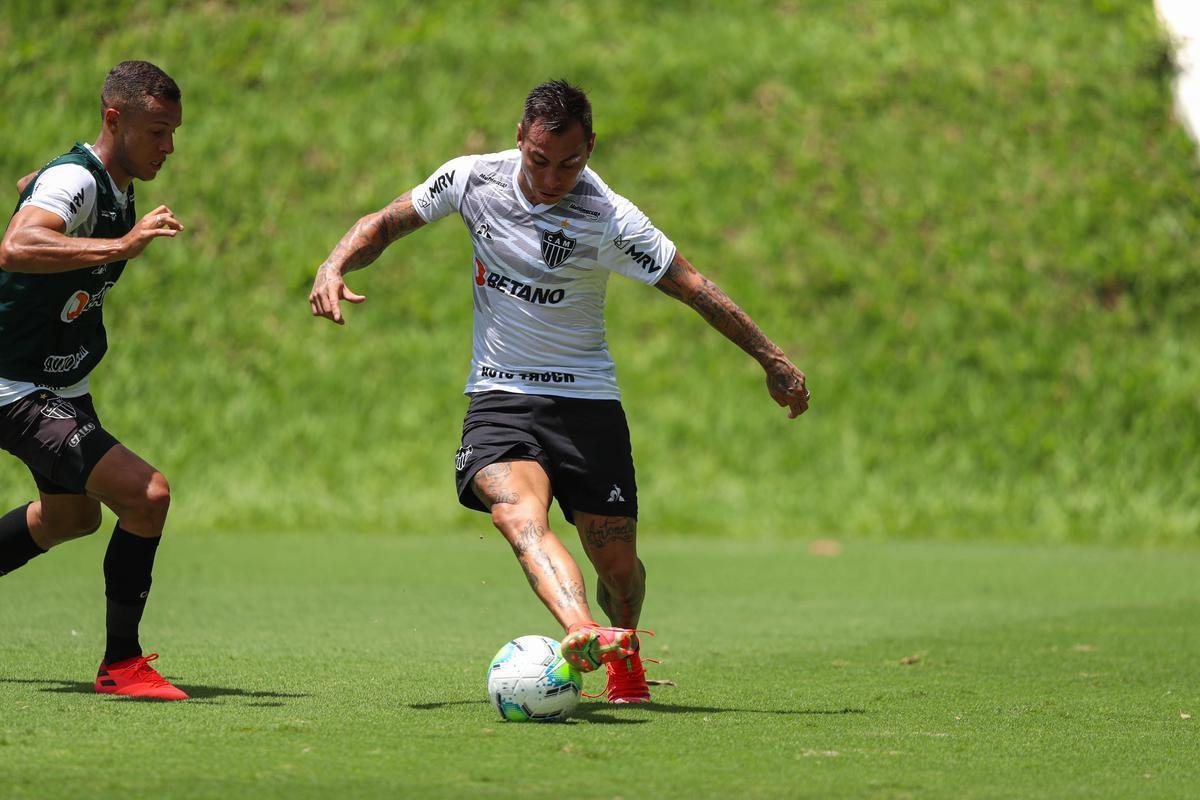 Fotos do treino do Atlético nesta quarta-feira, que contou com Nacho Fernández