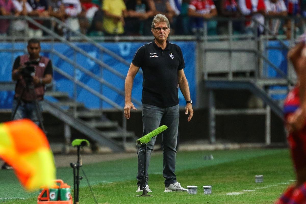 Bahia e Atltico travaram bom duelo que terminou empatado por 2 a 2 na Arena Fonte Nova