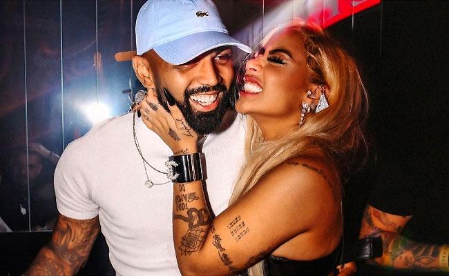 Em postagem no Instagram, Gabriel Barbosa,o Gabigol se declara para Rafaella Santos