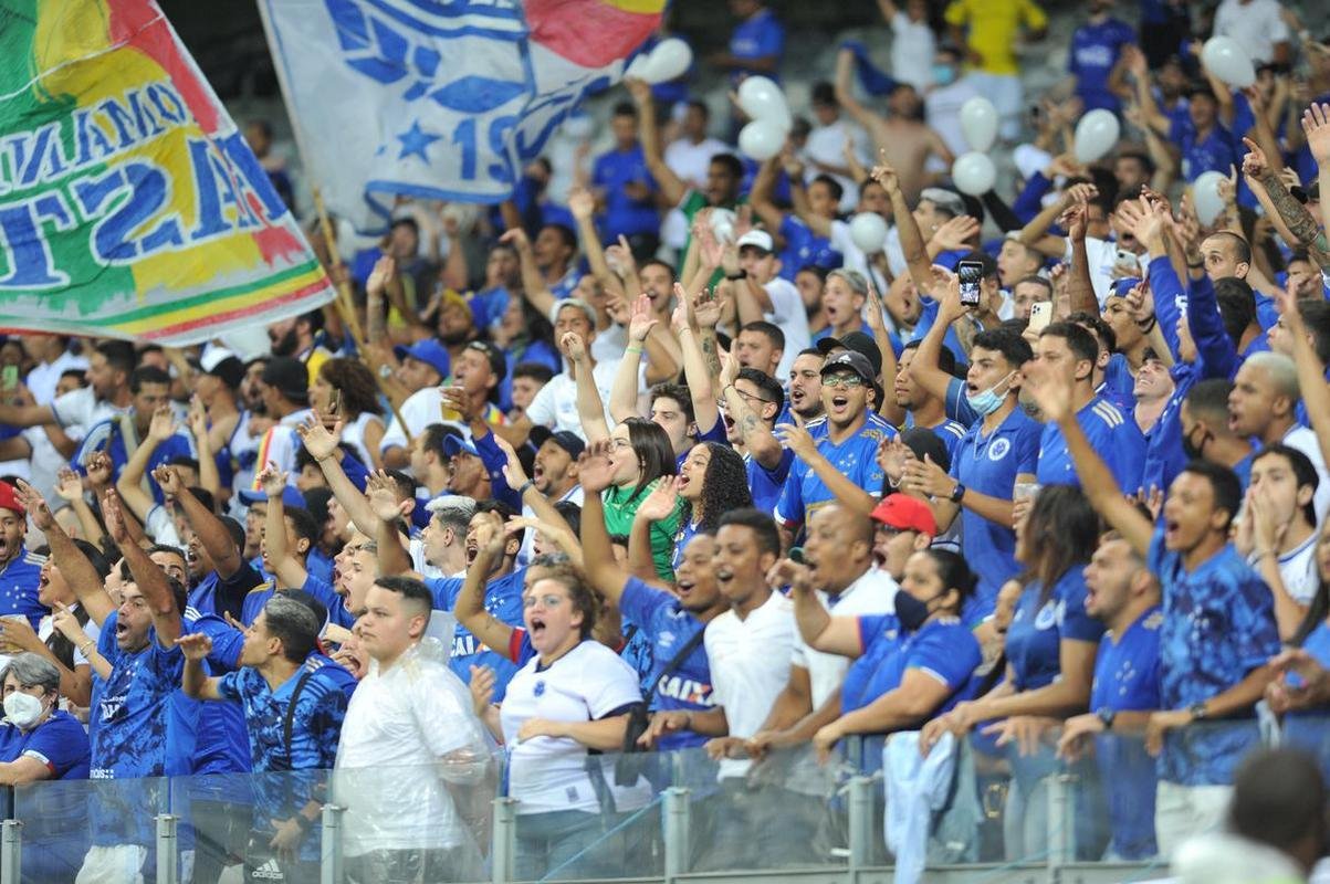 Fotos da torcida do Cruzeiro no cl�ssico contra o Am�rica, no Mineir�o, em BH, pela 3� rodada do Campeonato Mineiro