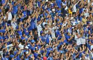 Fotos das torcidas de Cruzeiro e River Plate, no Mineiro, em duelo de volta das oitavas de final da Copa Libertadores