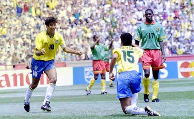 Brasil goleou Camares por 3 a 0 na Copa de 1994, nos Estados Unidos