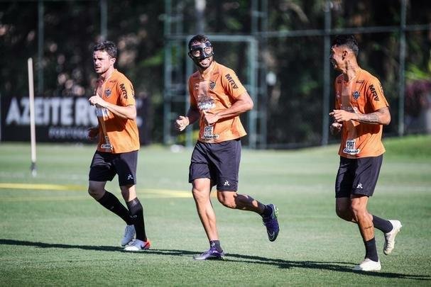 Fotos do último treino do Atlético antes do jogo com o Grêmio