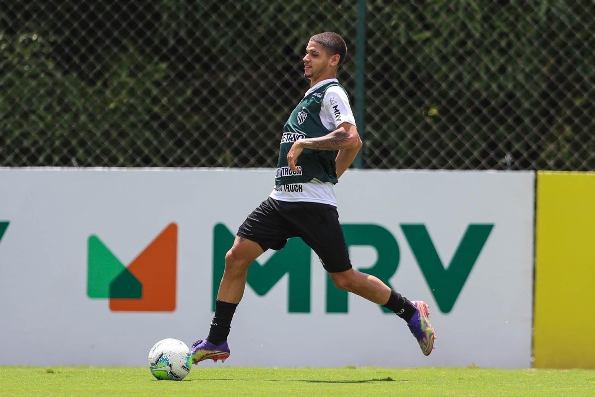 Fotos do treino do Atlético nesta quarta-feira, que contou com Nacho Fernández