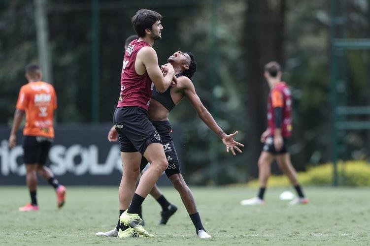 Treinamento do Atlético neste sábado, após o título brasileiro