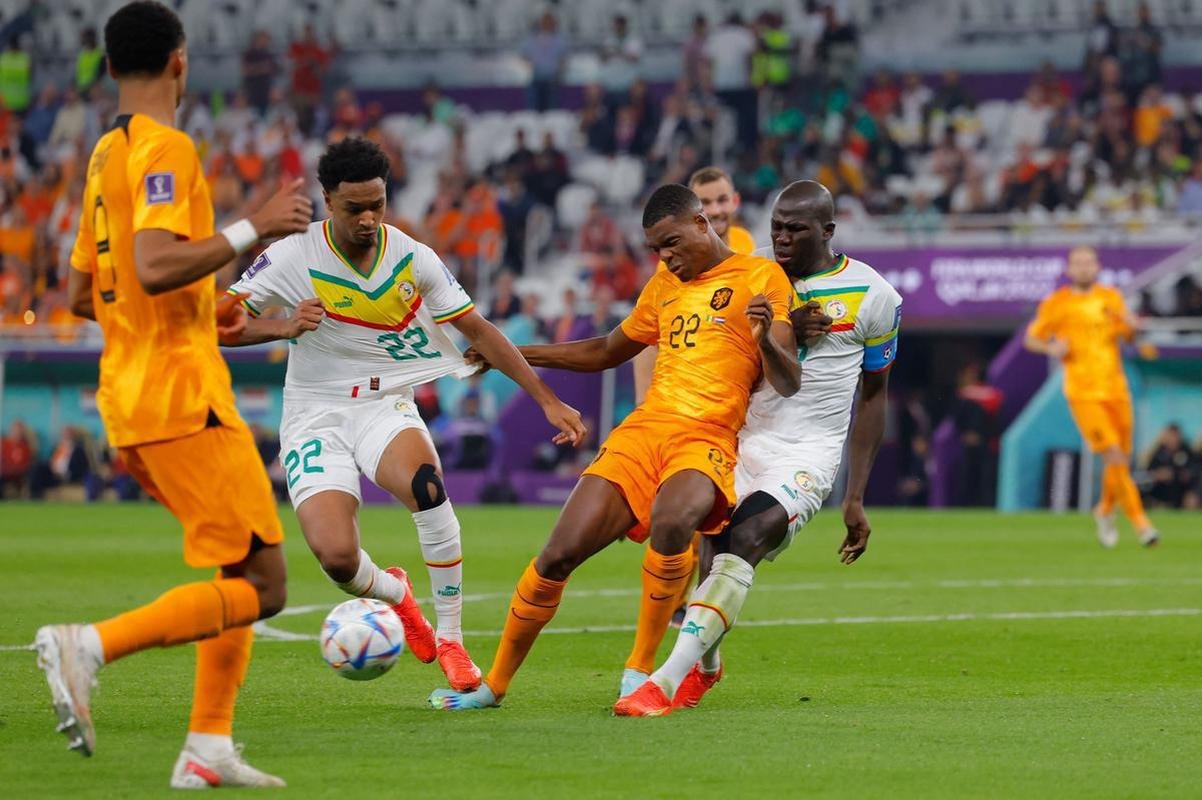Fotos do jogo entre Senegal e Holanda no Estdio Al Thumama, pelo Grupo A da Copa do Mundo, no Catar