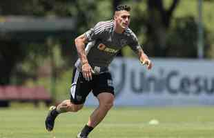 Treino do Atltico na Cidade do Galo, na manh desta tera-feira (11/10).