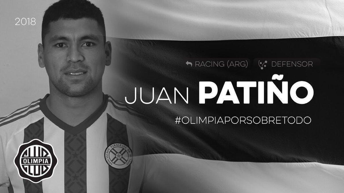 Juan Patio - zagueiro se transferiu do Racing para o Olimpia