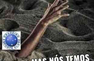 Cruzeiro virou motivo de piada na internet