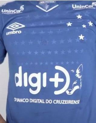 Vdeo de patrocinador Digimais revelou detalhes da nova camisa azul do Cruzeiro, modelo 2019