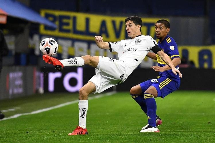 Fotos do jogo entre Boca Juniors e Atlético, na Bombonera, em Buenos Aires, pela ida das oitavas de final da Copa Libertadores de 2021