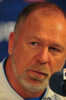 Cruzeiro iniciou temporada 2018 com reapresentao do elenco nesta quarta-feira; na foto, o tcnico Mano Menezes durante sua entrevista coletiva