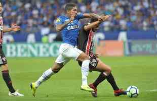 Fotos do jogo entre Cruzeiro e So Paulo