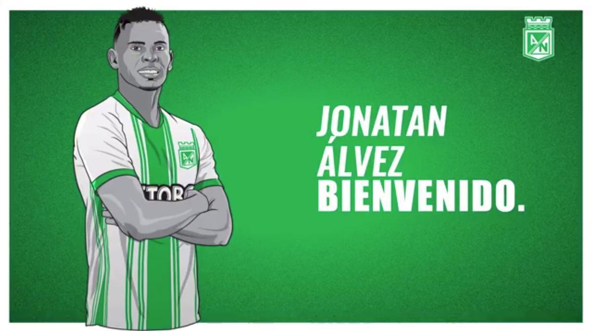 Jonathan Álvez, atacante (Atlético Nacional, da Colômbia)