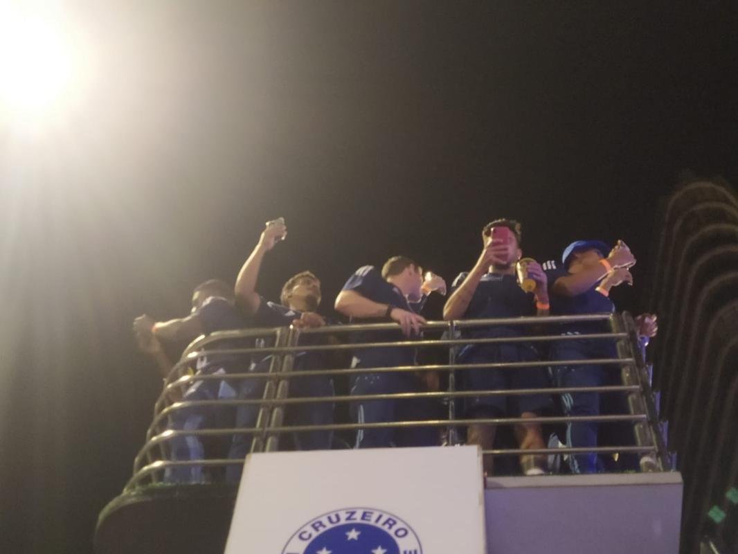 Festa do Cruzeiro na Praa 7 de Setembro, em Belo Horizonte, em comemorao ao acesso  Srie A do Campeonato Brasileiro de 2023