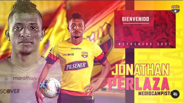 Jonathan Perlaza, atacante (Barcelona de Guayaquil, do Equador)