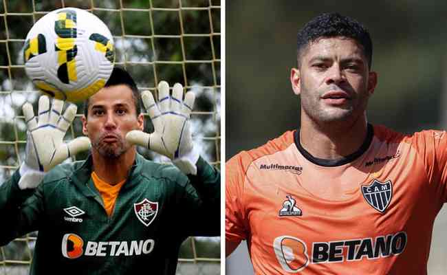 Goleiro Fbio, ex-Cruzeiro, e atacante Hulk, do Galo, sero titulares no duelo entre Fluminense e Atltico