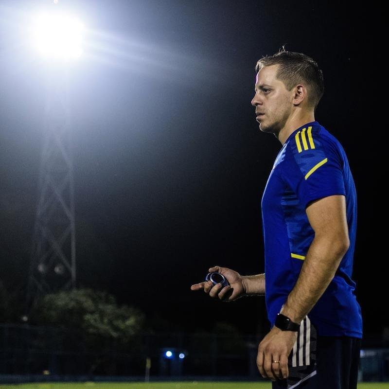Treino do Cruzeiro no Estdio Lindolfo Monteiro, em Teresina, antes da partida contra o Tuntum, no interior do Par, pela segunda fase da Copa do Brasil