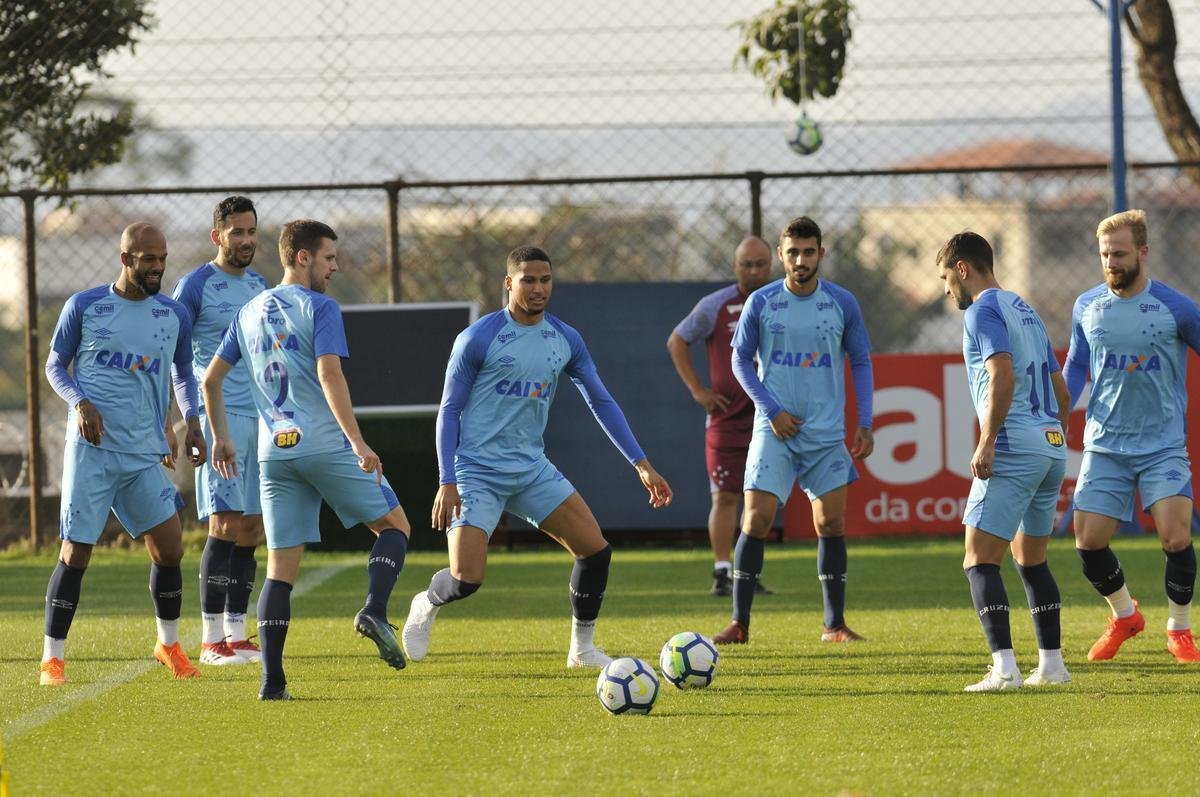 Imagens do treino do Cruzeiro desta quinta-feira, 12 de julho, na Toca da Raposa II