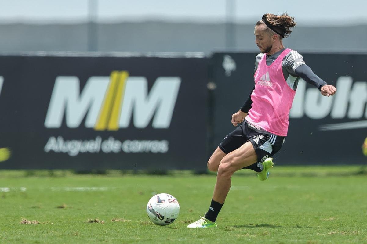 Treino tcnico do Atltico.