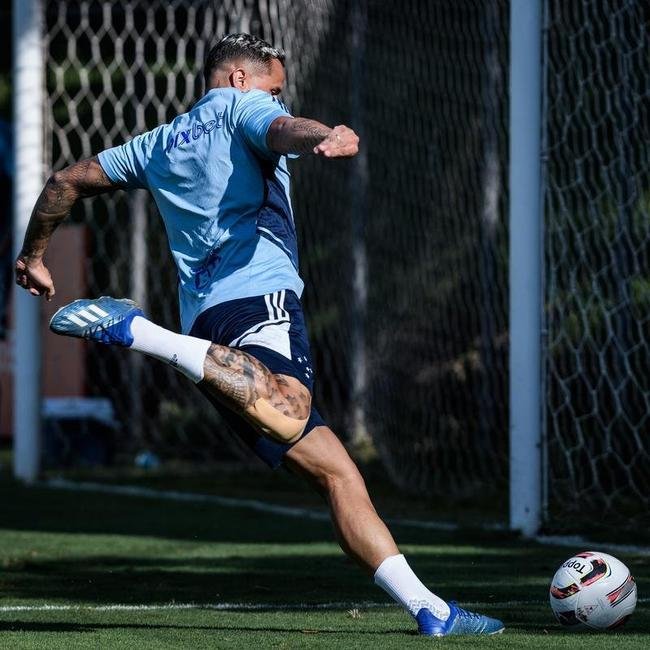 Imagens do treino do Cruzeiro nesta sexta-feira (22 de dezembro), na Toca da Raposa II