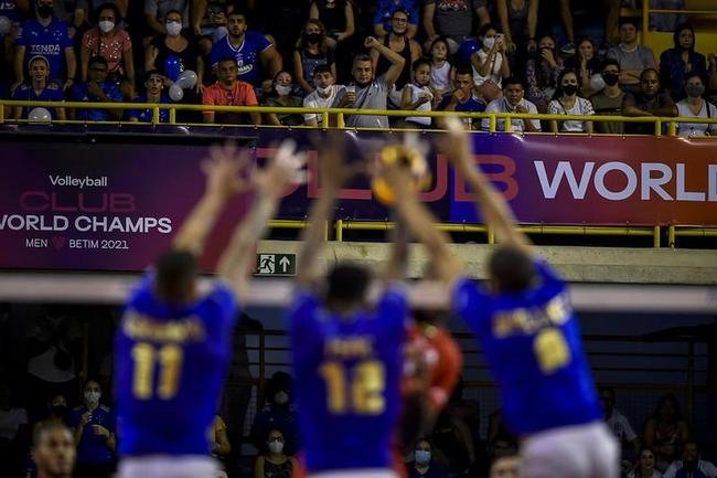 Fotos da final do Mundial de Vlei Masculino, entre Cruzeiro e Civitanova-ITA, no Ginsio Divino Braga, em Betim