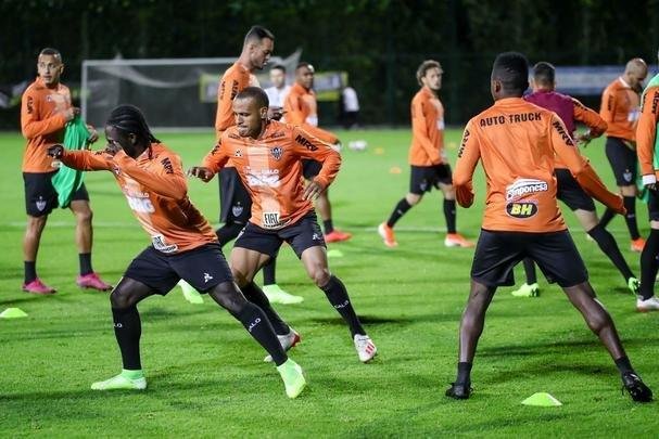 Atlético treinou na noite desta segunda-feira, véspera de jogo contra La Equidad-COL