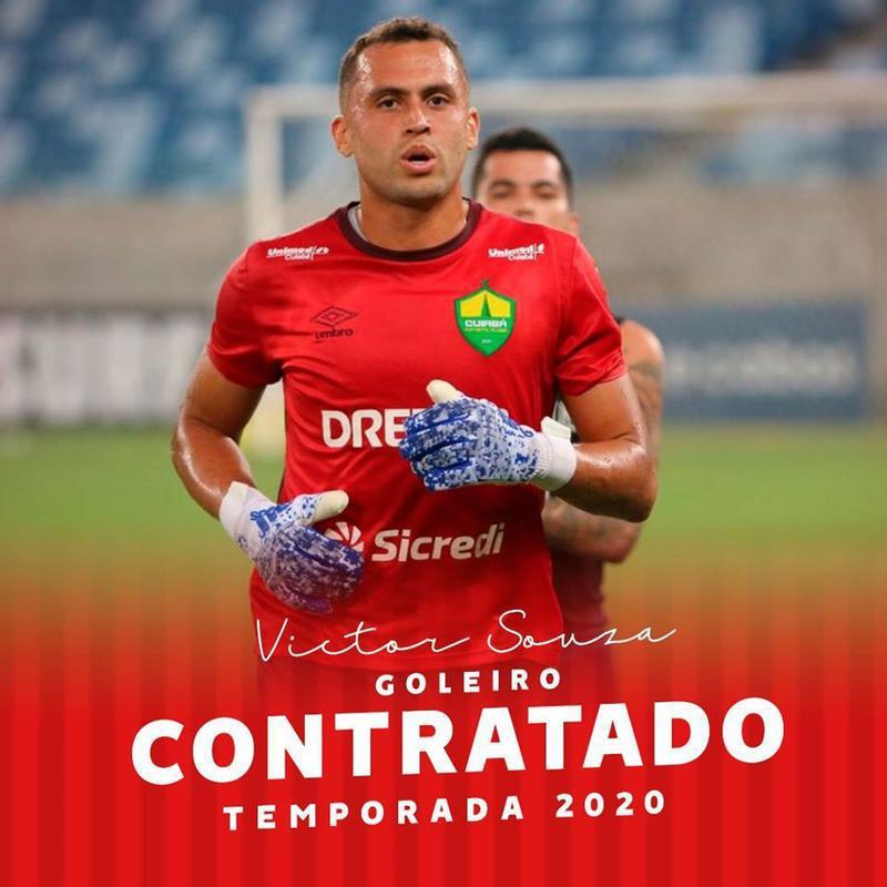 O CRB anunciou a contratao do goleiro Victor Souza, que estava no Cuiab