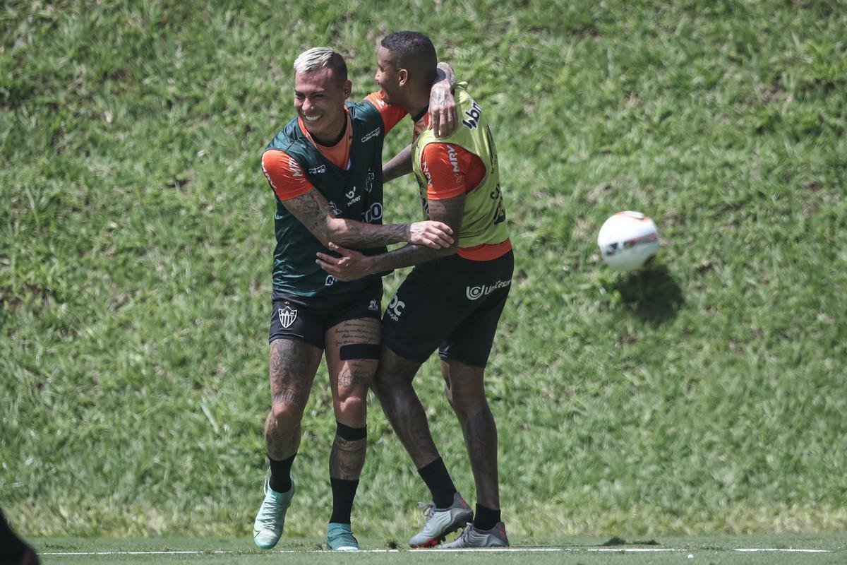 Fotos do treino do Atltico nesta quinta-feira na Cidade do Galo