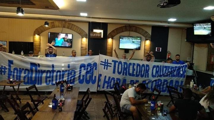 'Redutos Celestes' pelo mundo protestaram contra dirigentes do Cruzeiro