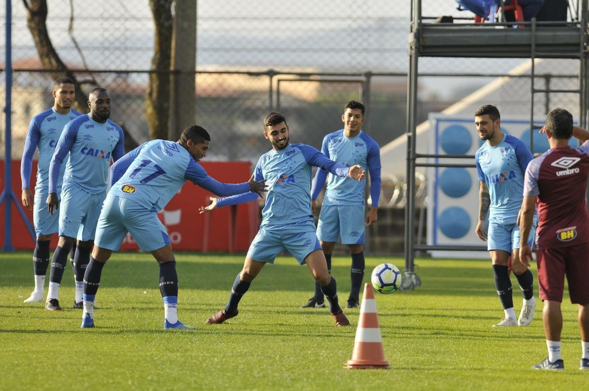 Imagens do treino do Cruzeiro desta quinta-feira, 12 de julho, na Toca da Raposa II