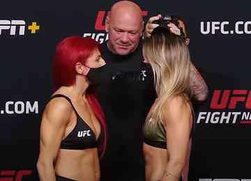 Veja as imagens da pesagem oficial do UFC em Las Vegas 
