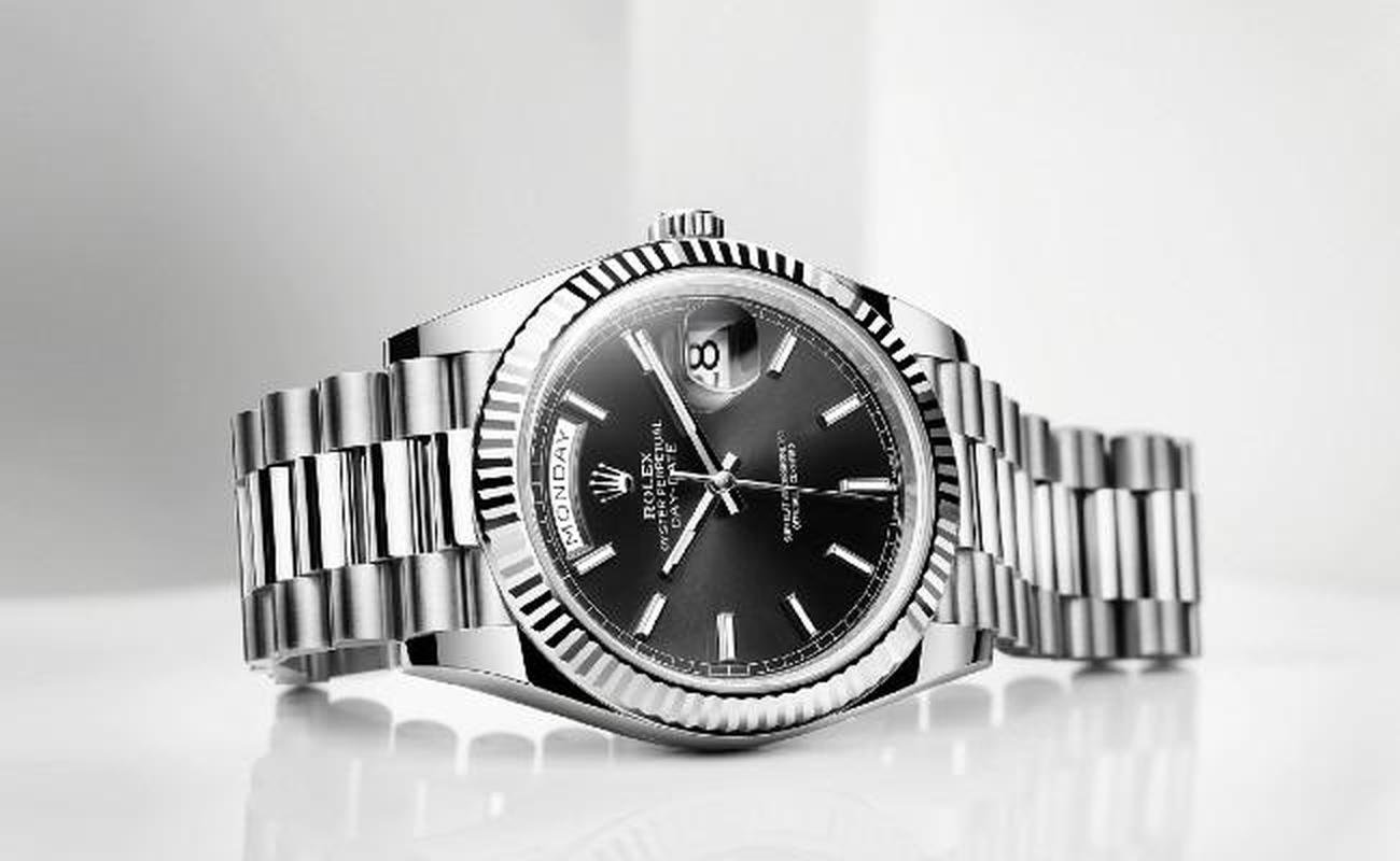 Rolex Day-Date 228239 usado por Vincius Jnior no jantar