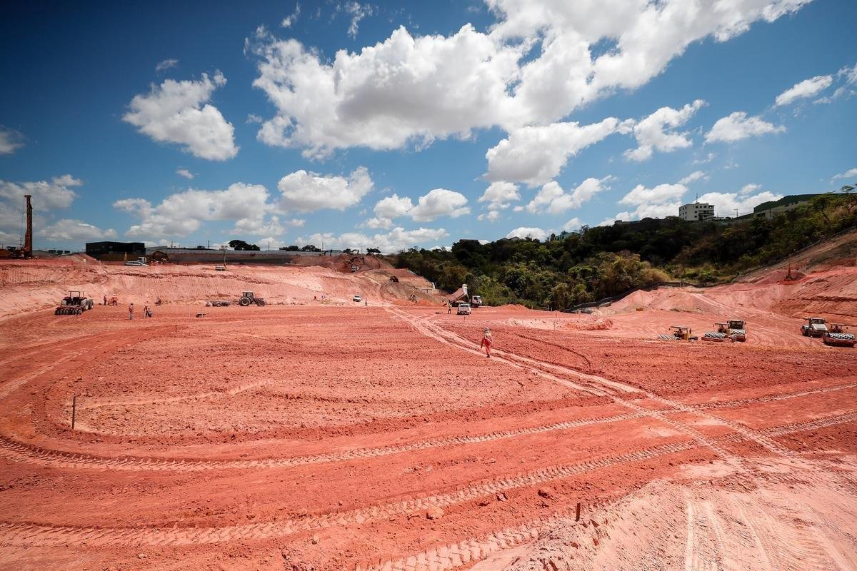 Atlético divulgou novas fotos das obras da Arena MRV