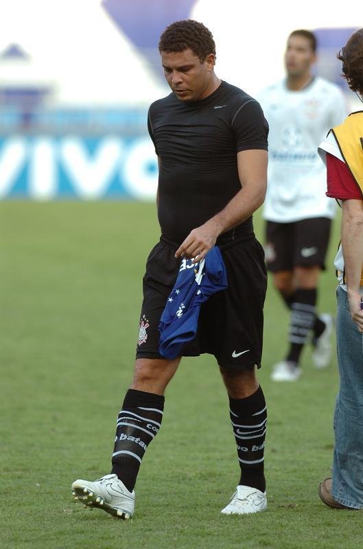 19/07/2009 - Ronaldo no jogo contra o Cruzeiro, no qual marcou um gol