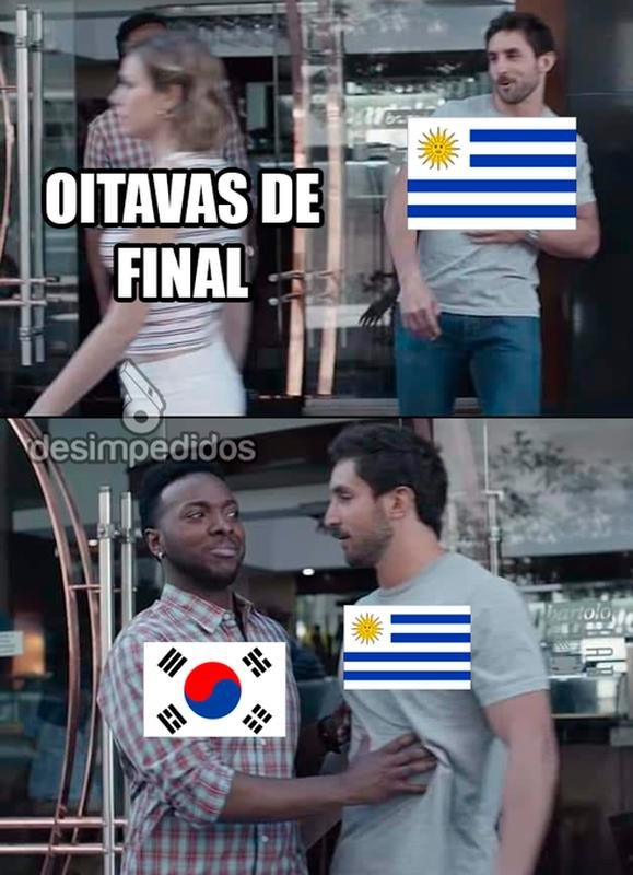 Memes da eliminao do Uruguai na fase de grupos da Copa do Mundo