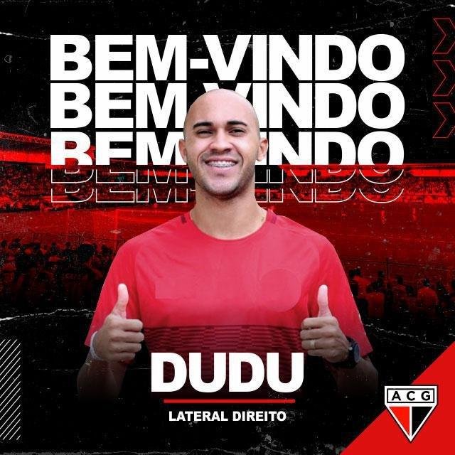 O Atltico-GO anunciou a contratao por emprstimo do lateral-direito Dudu, que pertence ao Internacional