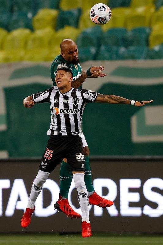 Fotos do jogo de ida da semifinal da Copa Libertadores de 2021, entre Palmeiras e Atltico, no Allianz Parque, em So Paulo
