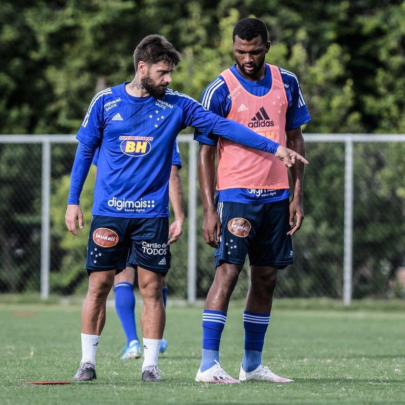 Imagens do treino do Cruzeiro na tarde desta quarta-feira (17/2), na Toca da Raposa II