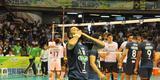 Imagens da premiao, da festa do time e da torcida cruzeirense no Mineirinho com o tri da Superliga
