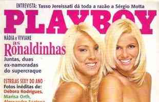 Ndia Frana e Viviane Brunieri foram capa da Playboy em 1998. Elas tambm formaram uma dupla musical.
